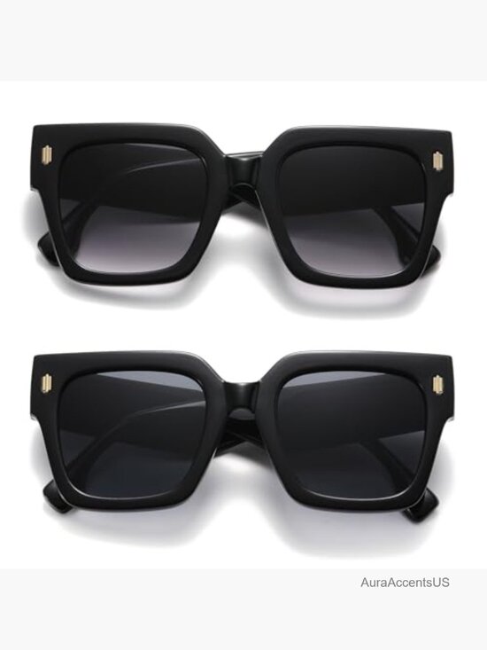 Oversized Square Sunglasses UV400 Protection Lightweight Scratch Resistant main image 4